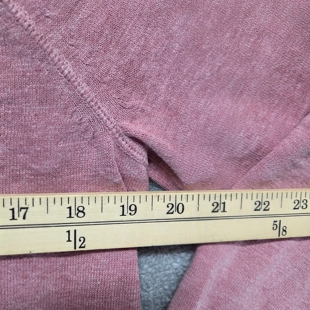 Banana‎ Republic Sweater Mens Large Red Organic Slub Cotton Pullover Raglan